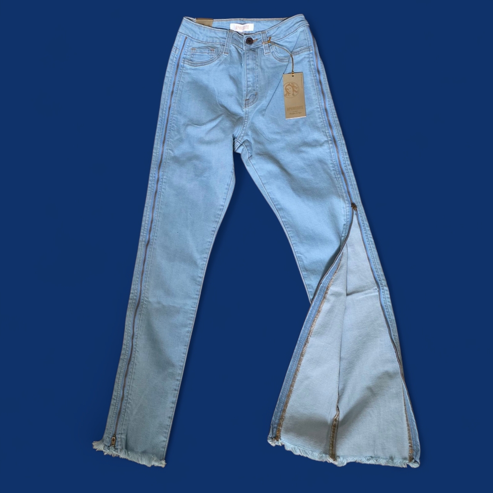 Light Blue Flared Women Jeans